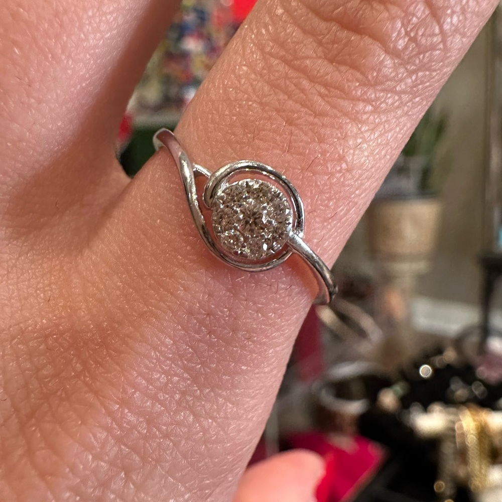 14k diamond ring